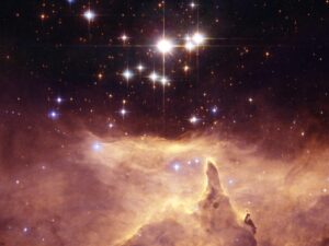 Adembenemend mooi: de drie sterren van Pismis 24-1 in een gasnevel